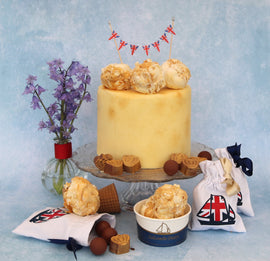Coronation Celebration Cake with Honeycomb Ice Cream