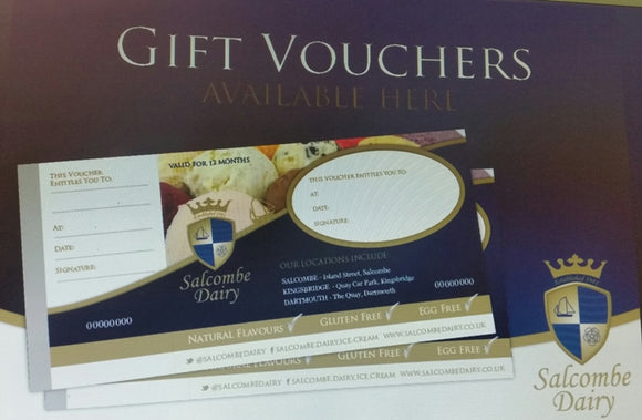 Salcombe Dairy Gift Vouchers