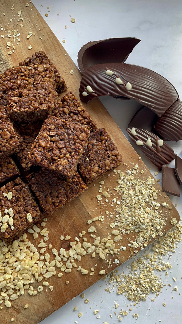 Leftover Easter Egg Chocolate Flapjacks